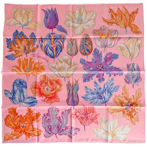 hermes tulipomania|Tulipomanie scarf 90 .